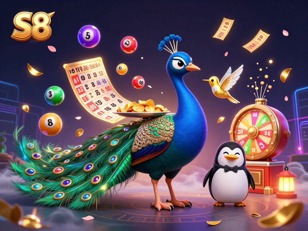 Engage in thrilling S8 gameplay featuring a vibrant casino atmosphere with colorful elements and rich visuals.
